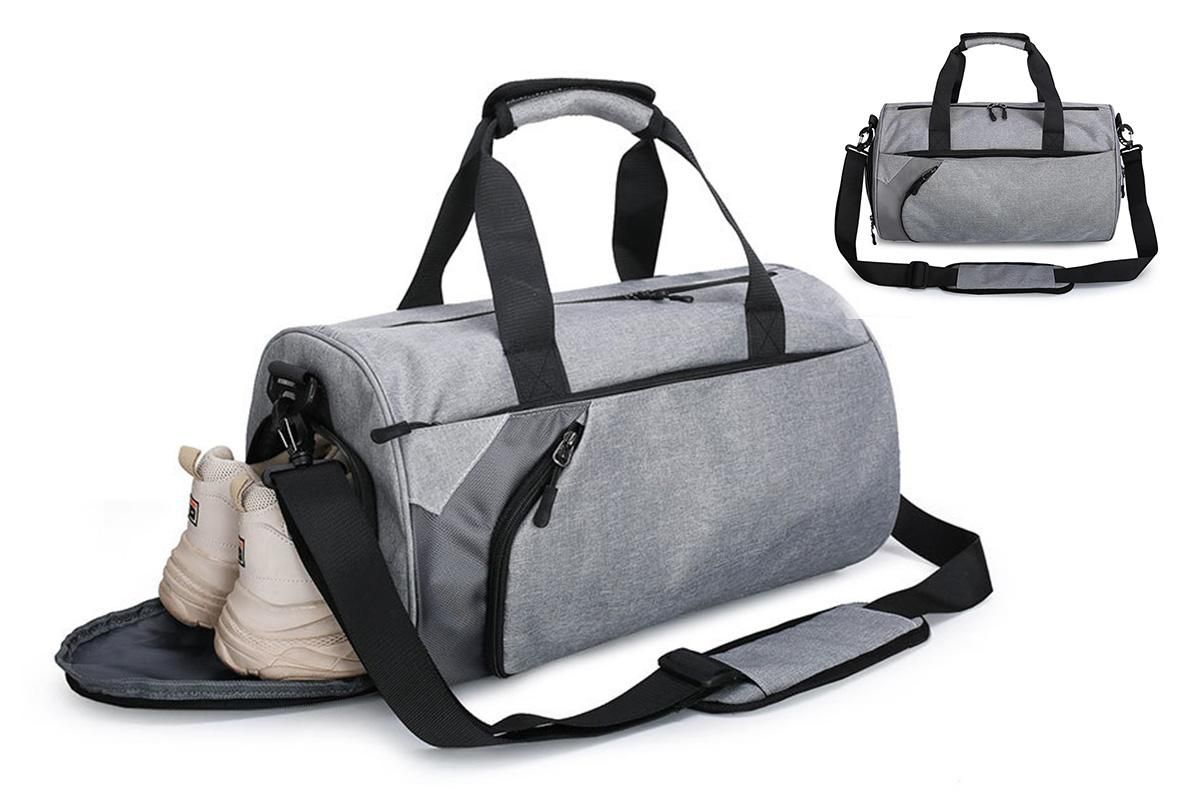 Gym Duffel Bag Travel Bag Water-Resistant Fitness Shoes Compartment Bag - Image 1