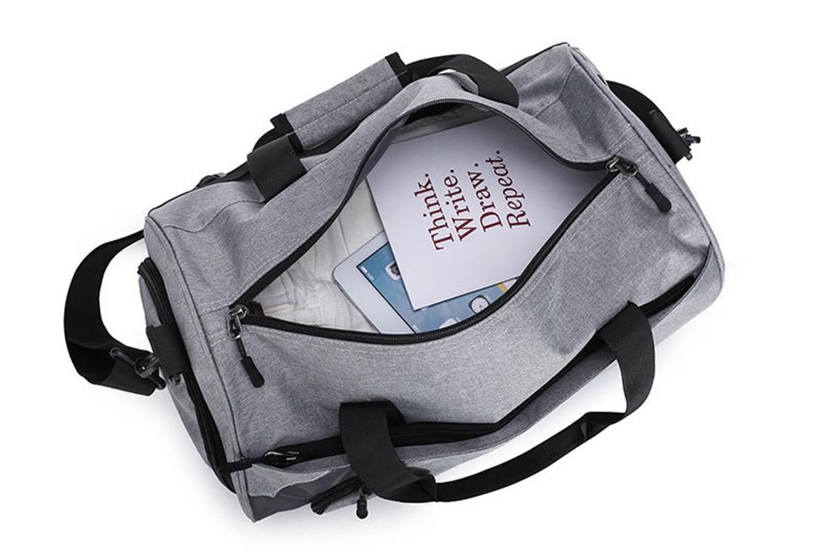 Gym Duffel Bag Travel Bag Water-Resistant Fitness Shoes Compartment Bag - Image 3