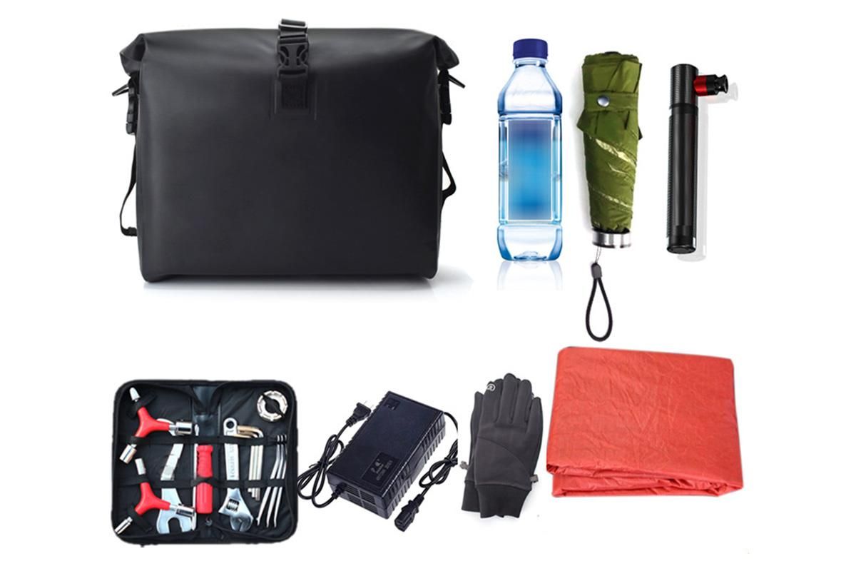 9L Bike Handlebar Bag Cycling Front Frame Tube Bag Bicycle Front Storage Pouch - Image 1