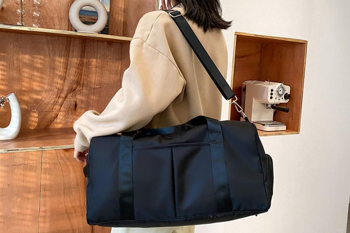 Gym Duffle Bag Taekwondo Travel Duffel Bag Outdoor Gym Sports Bag -Black - Image 2