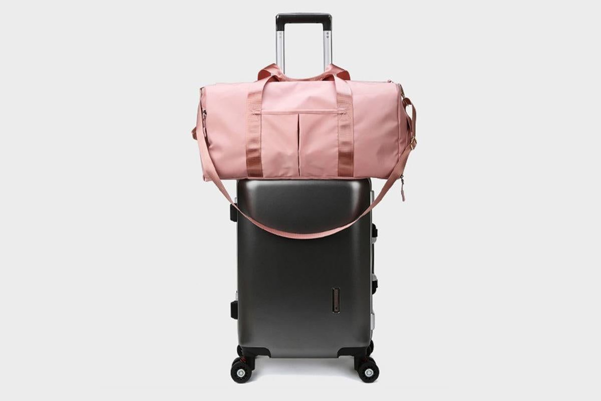 Gym Duffle Bag Taekwondo Travel Duffel Bag Outdoor Gym Sports Bag -Pink - Image 2