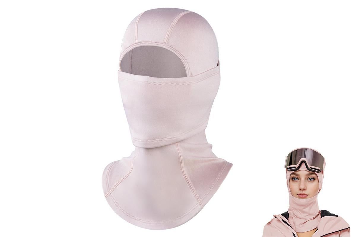 Windproof Thermal Face Mask Headgear for Outdoor Sports - Sakura Pink - Image 1