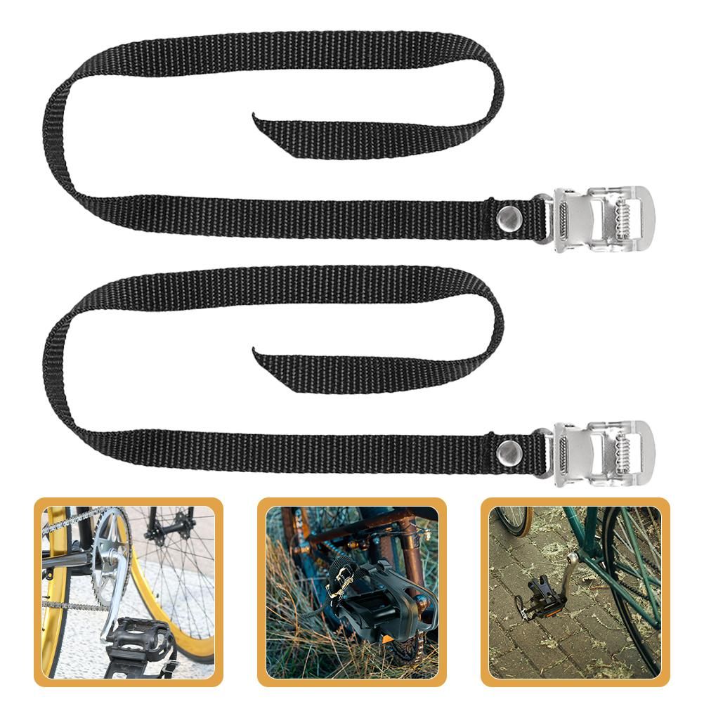 2pcs Sports Bike Pedal Straps Bike Toe Straps Nylon Pedal Straps Gym Adjustable Bike Pedals Straps - Image 3