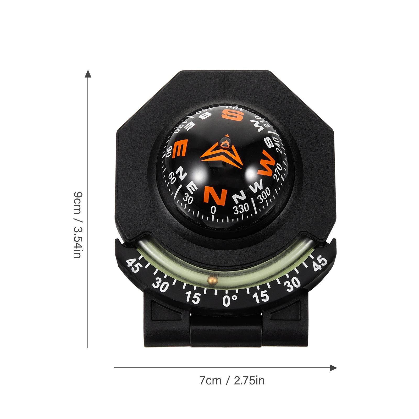 Car Compass Portable Outdoor Compass Ball Car Dashboard Ornament Automotive Compass Ball - Image 2