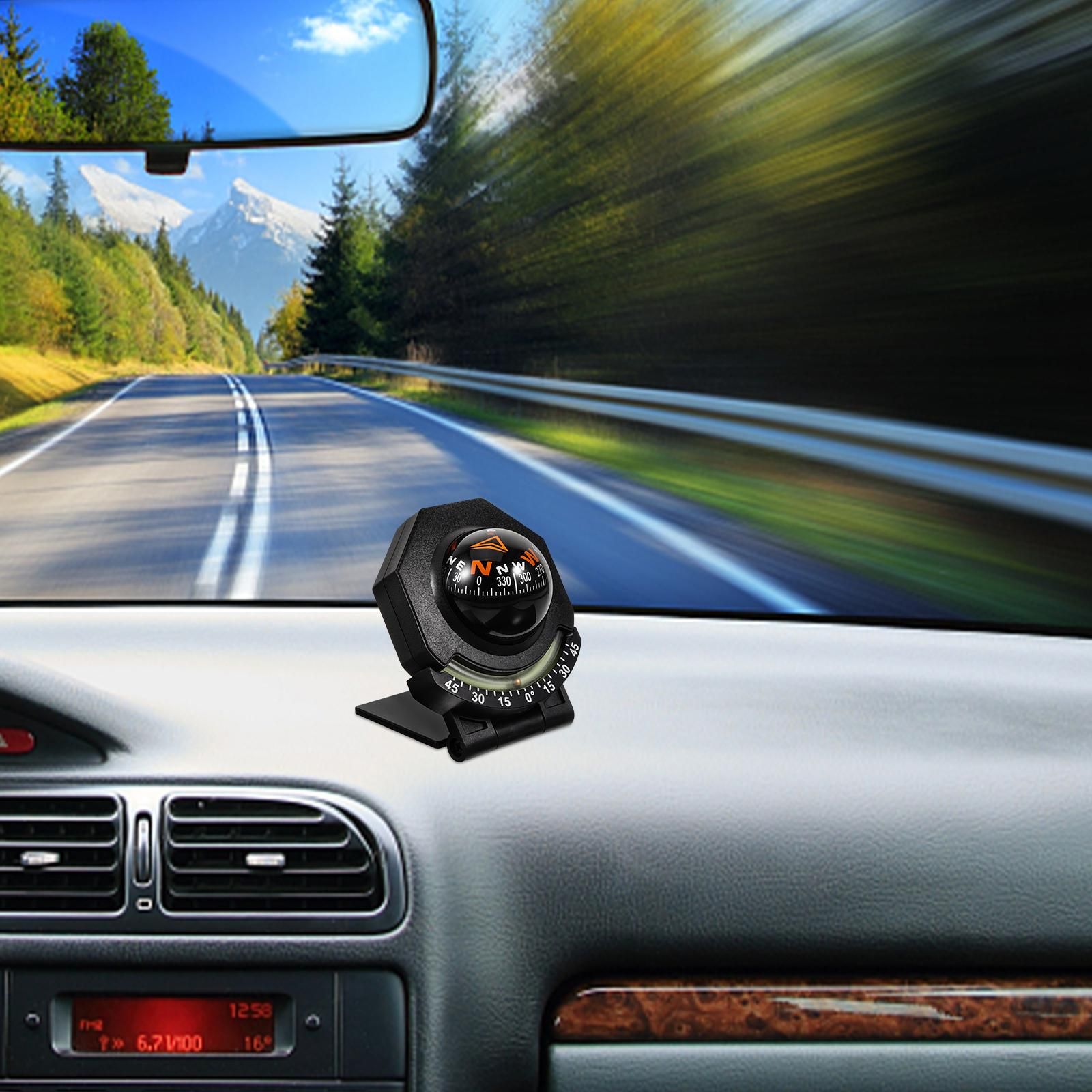 Car Compass Portable Outdoor Compass Ball Car Dashboard Ornament Automotive Compass Ball - Image 6