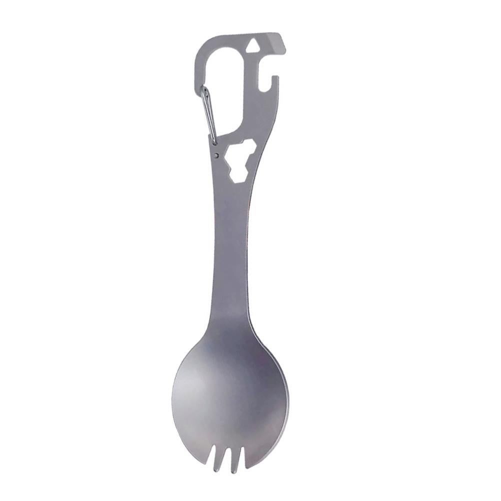 Camping Bottle Opener Spoon Portable Tool Fork Spoon Multi-use Camping Fork Outdoor Fork - Image 1
