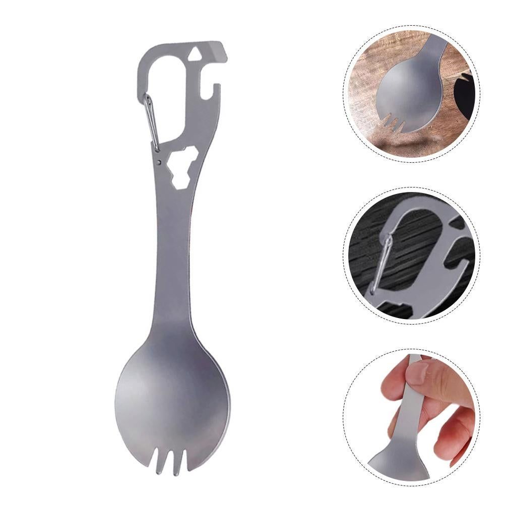 Camping Bottle Opener Spoon Portable Tool Fork Spoon Multi-use Camping Fork Outdoor Fork - Image 6
