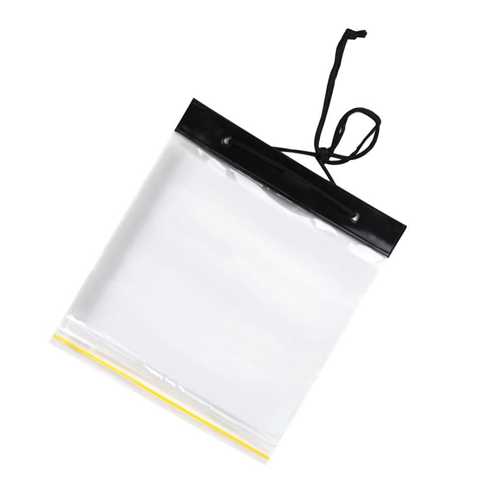 Outdoor Waterproof Map Bag Plastic Self-sealing Bag Transparent Stationery Bag White (Without Map) - Image 1
