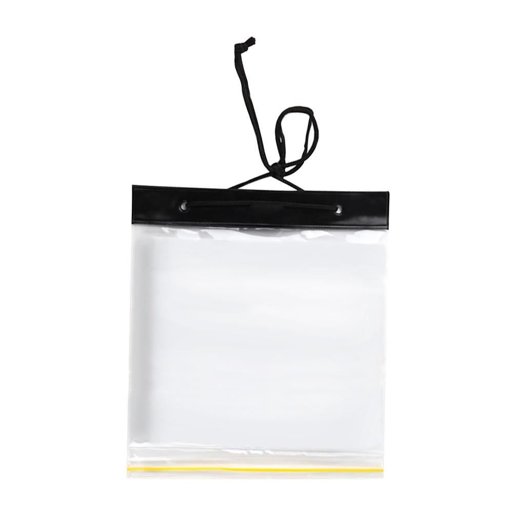 Outdoor Waterproof Map Bag Plastic Self-sealing Bag Transparent Stationery Bag White (Without Map) - Image 2