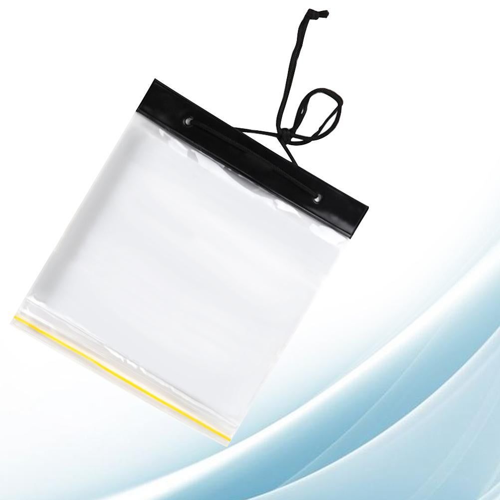 Outdoor Waterproof Map Bag Plastic Self-sealing Bag Transparent Stationery Bag White (Without Map) - Image 8