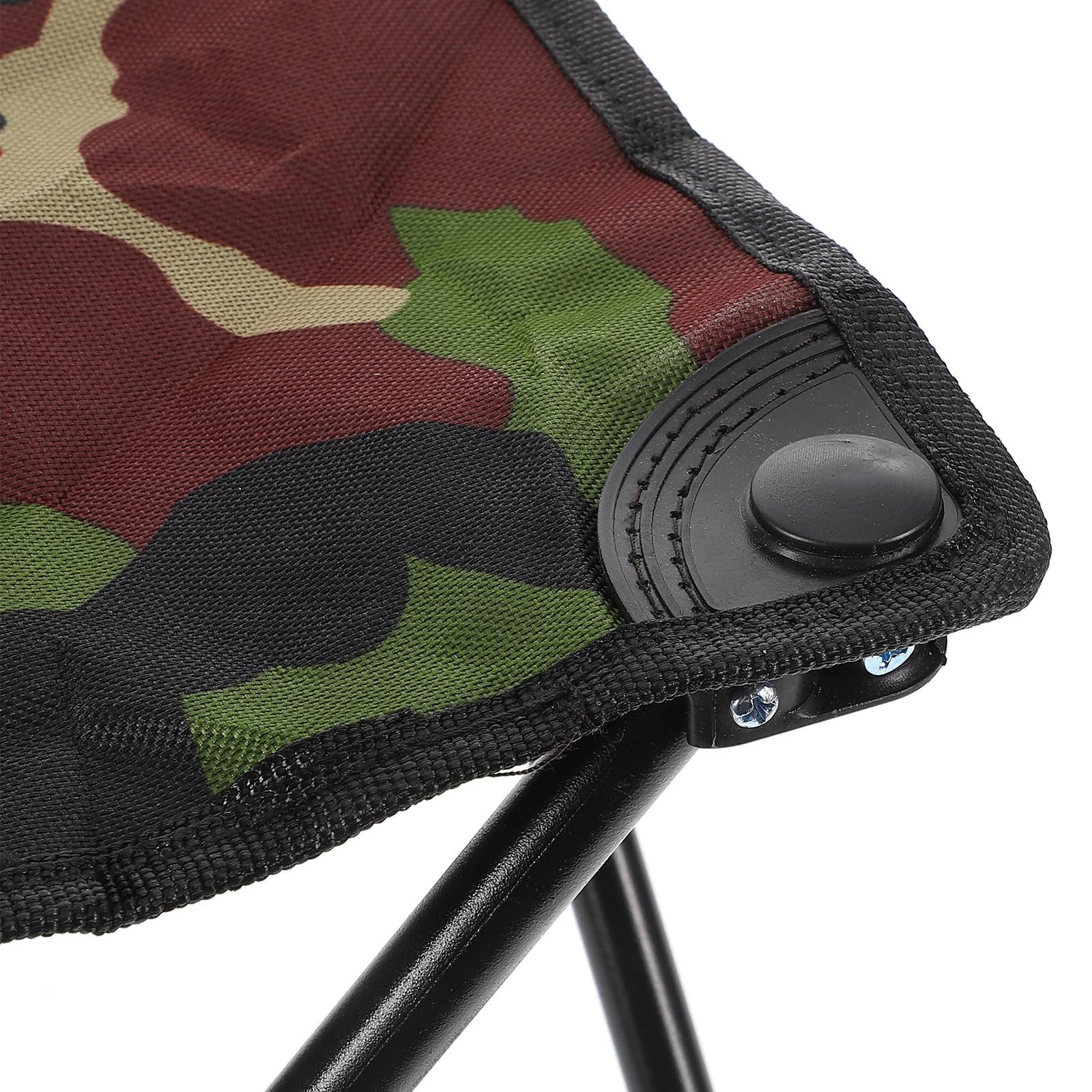 Portable Mini Folding Stool Camouflage Pattern Fishing Camping Stool Chair Outdoor Small Seat For Outdoor Hiking Gardening Beach Travelling - Image 3