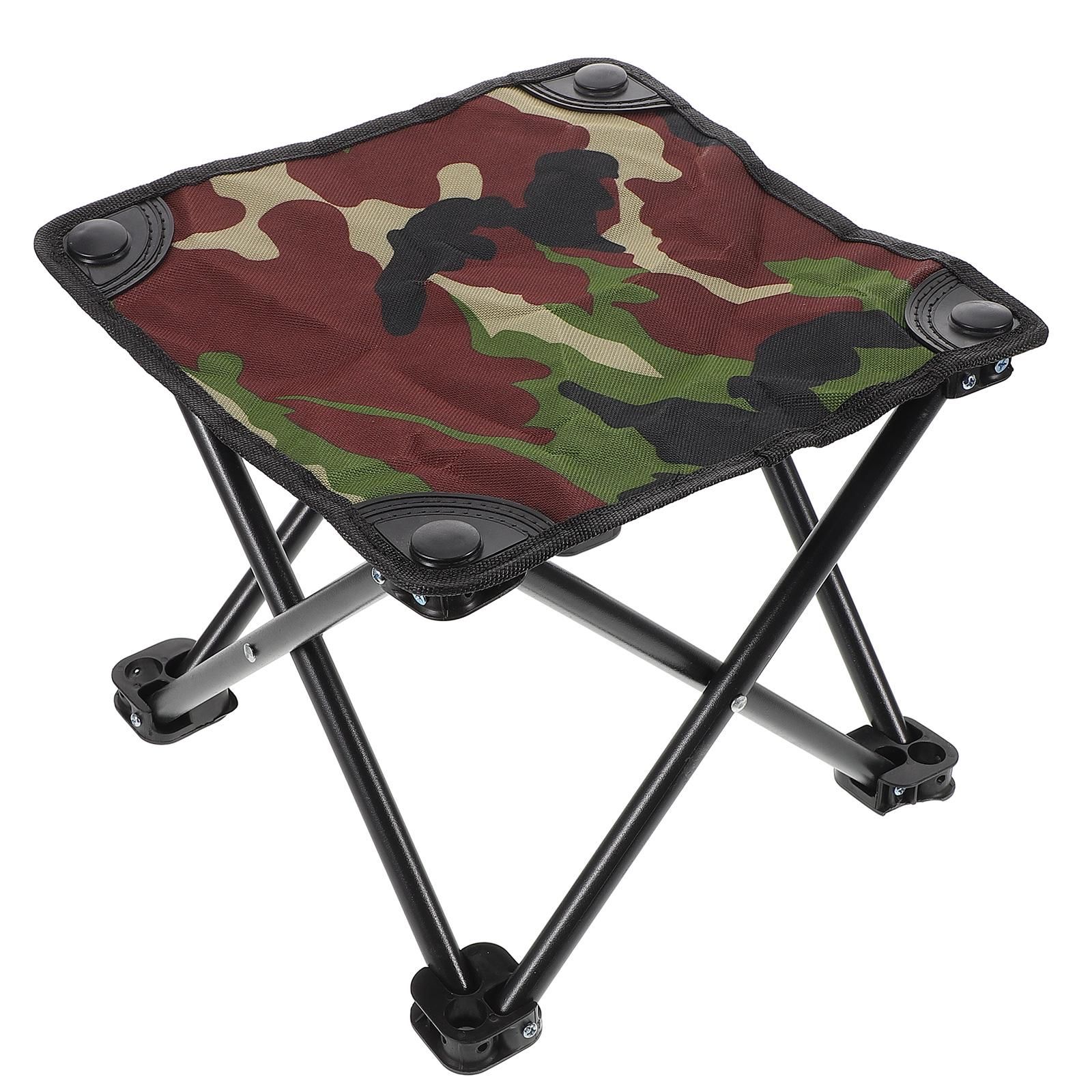 Portable Mini Folding Stool Camouflage Pattern Fishing Camping Stool Chair Outdoor Small Seat For Outdoor Hiking Gardening Beach Travelling - Image 4