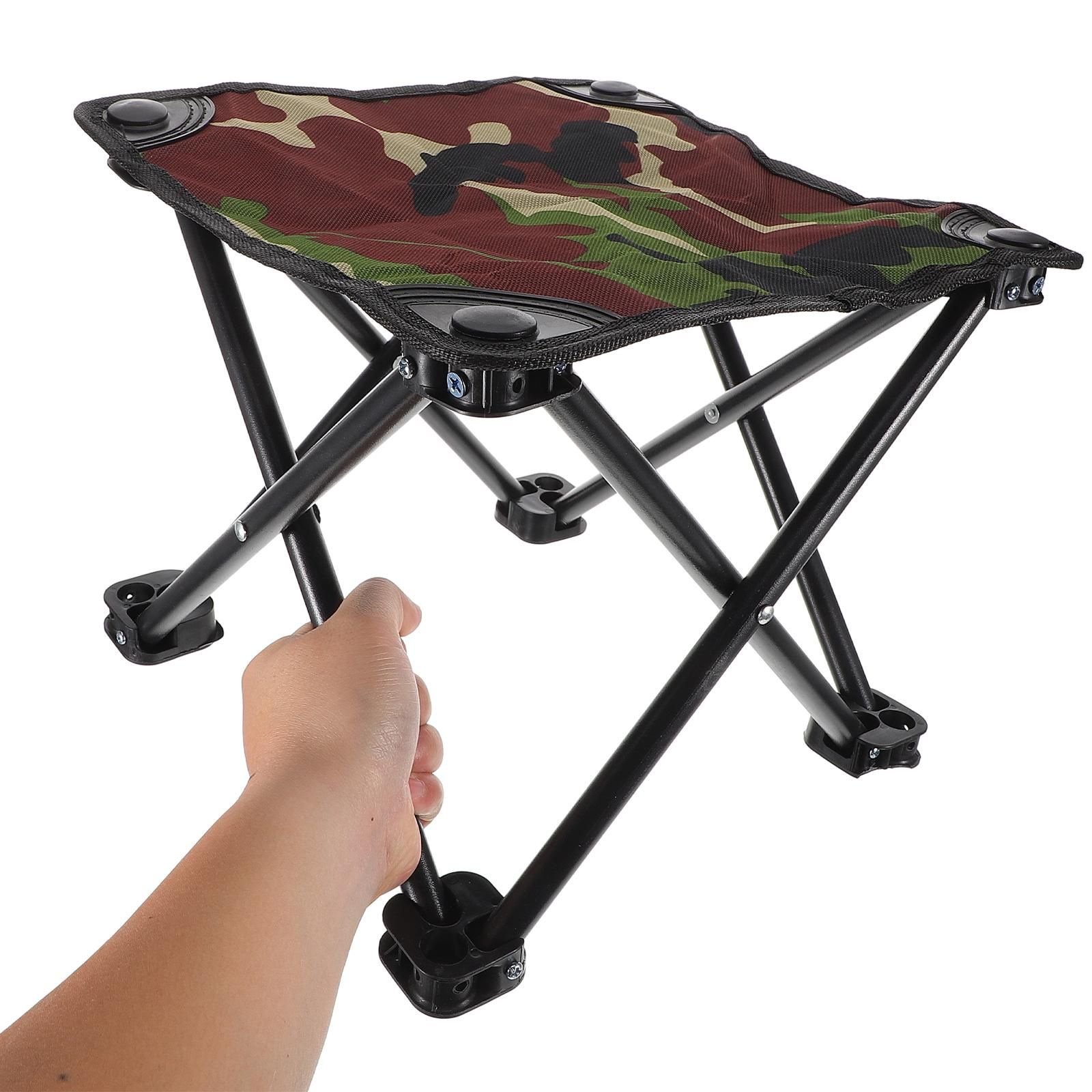 Portable Mini Folding Stool Camouflage Pattern Fishing Camping Stool Chair Outdoor Small Seat For Outdoor Hiking Gardening Beach Travelling - Image 6