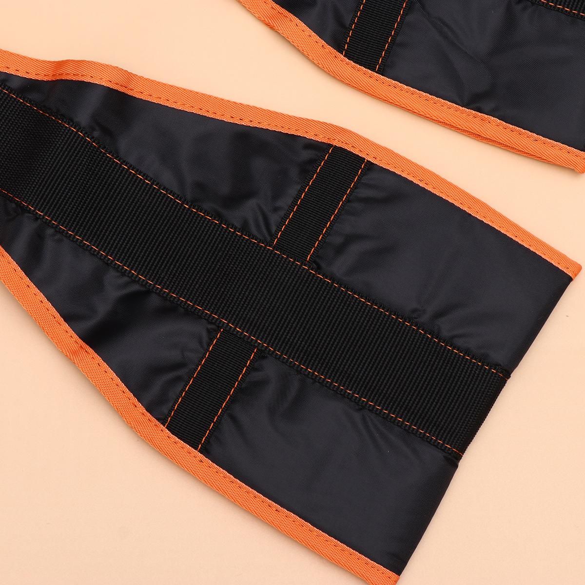 1 Pair of Hanging Thicken Nylon Straps Pull-up Belts Abdominal Muscles Training Chinup Bar Mounted Gym Supplies (Orange Black) - Image 5