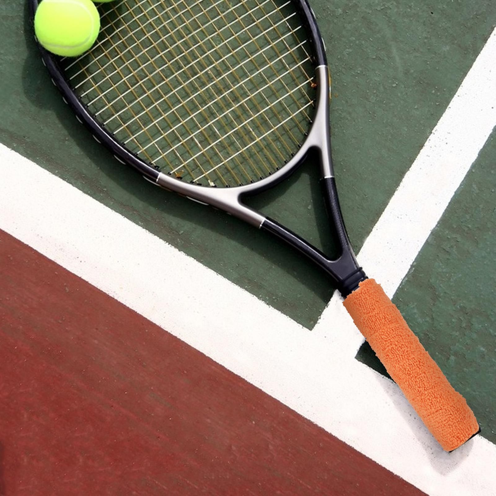 1 Roll Tennis Racket Grip Tape Fiber Towel Grip Tape for Tennis Badminton Rackets Multi-Functional Anti-Slip Sweat Absorbent Overgrip for Sports Enthusiasts - Image 6