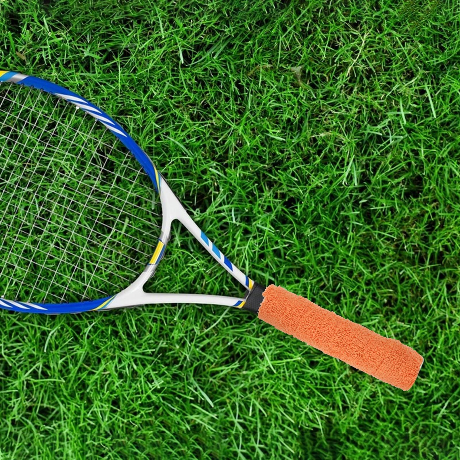 1 Roll Tennis Racket Grip Tape Fiber Towel Grip Tape for Tennis Badminton Rackets Multi-Functional Anti-Slip Sweat Absorbent Overgrip for Sports Enthusiasts - Image 8