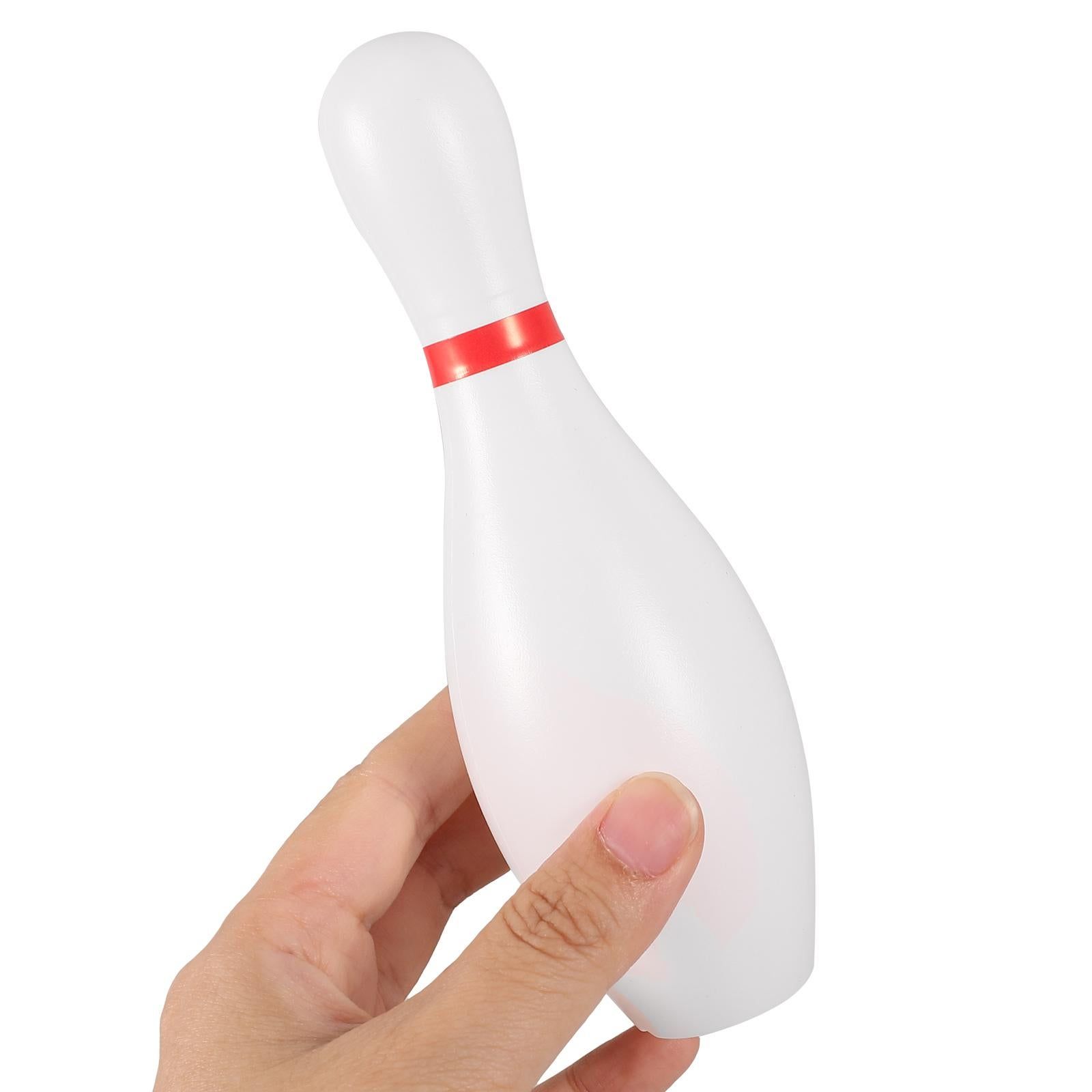 1 Set Miniature Bowling Balls: 5.9inch Plastic Bowling Pins With 2.7 Inch Black Balls - Indoors Sports Toy For - Image 4