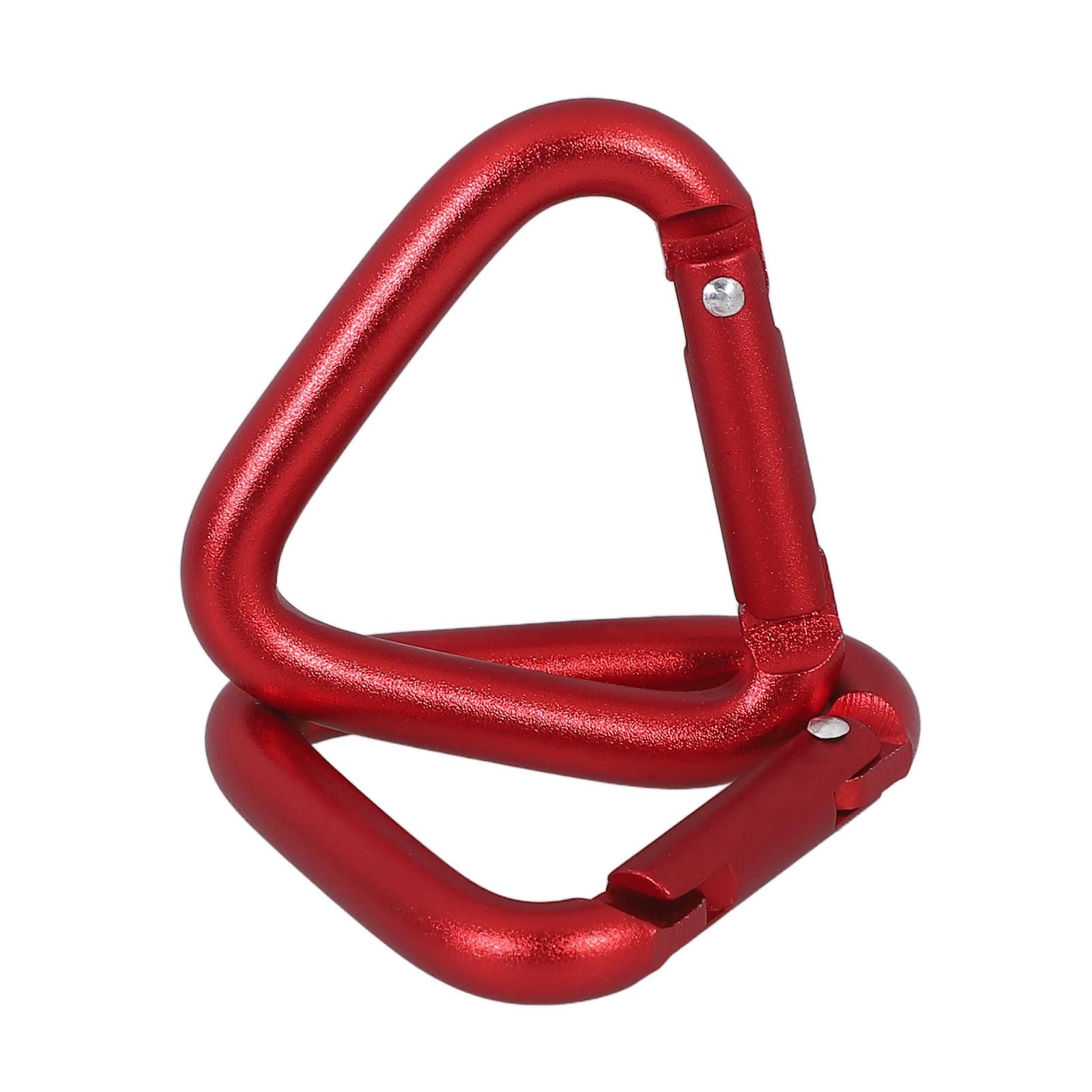 2Pcs Climbing Buckles Climbing Carabiners Triangle Hanging Buckles Locking Climb Carabiners - Image 3