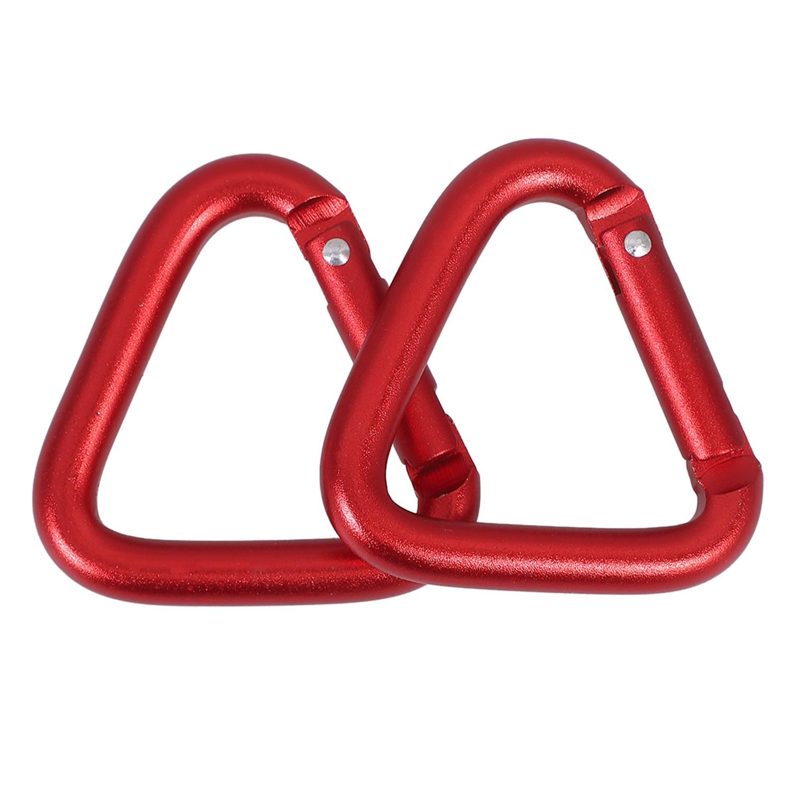 2Pcs Climbing Buckles Climbing Carabiners Triangle Hanging Buckles Locking Climb Carabiners - Image 6