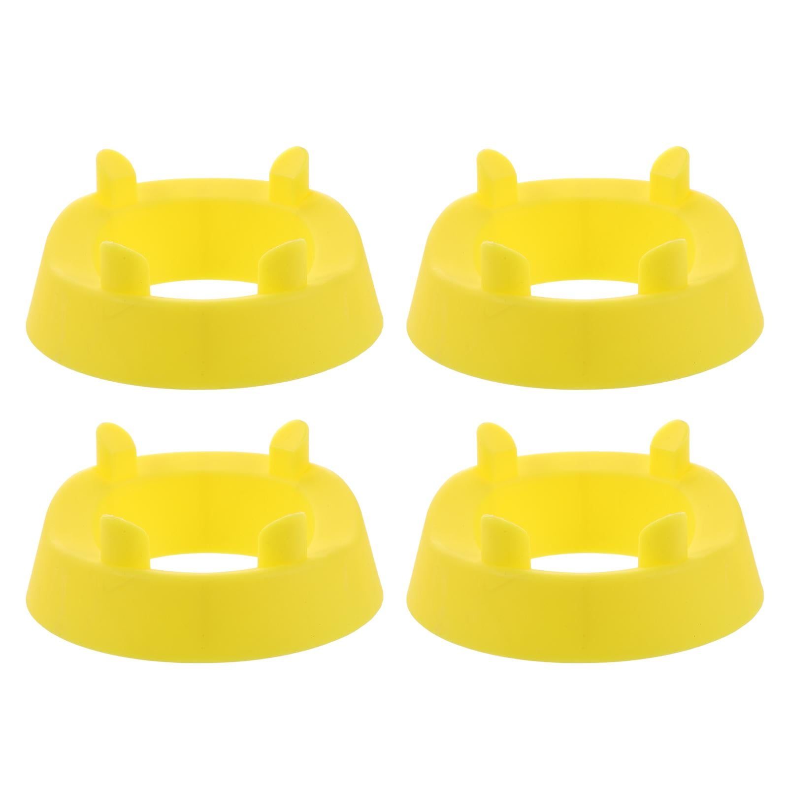 4pcs Football Kicking Tee - Sport Ball Display Rack - Field Goal Kicking Holder Stand - Football Training Equipment Yellow - Image 1