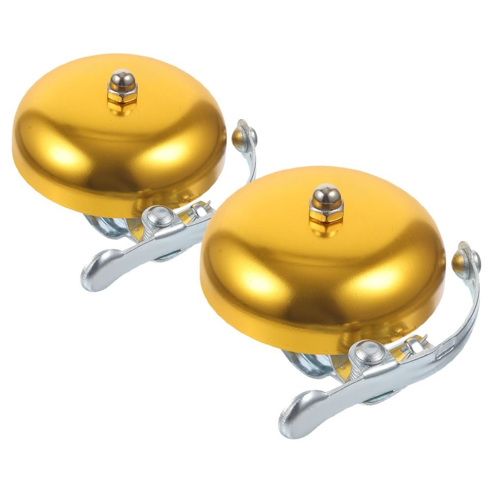 2pcs Aluminum Alloy Bicycle Bell Vintage Bike Bell Replacement For Mountain Bikes Cycling Loud And Clear Sound - Image 1