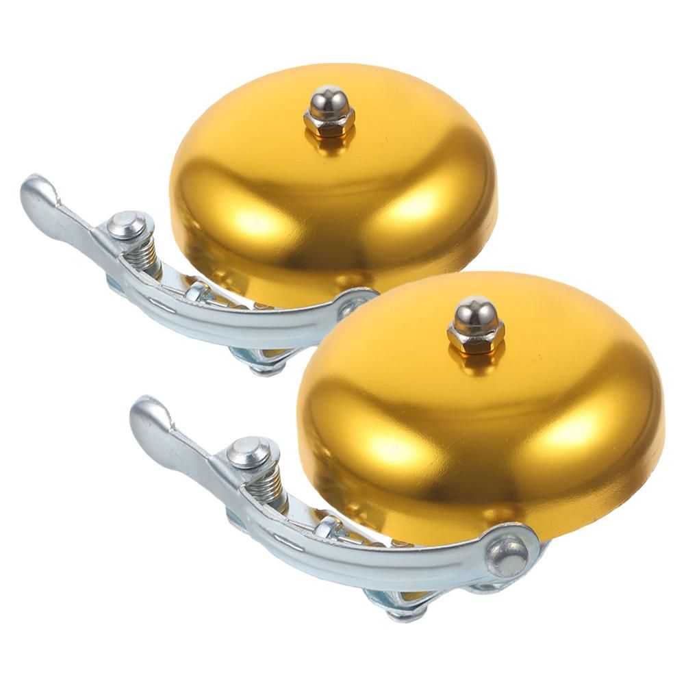 2pcs Aluminum Alloy Bicycle Bell Vintage Bike Bell Replacement For Mountain Bikes Cycling Loud And Clear Sound - Image 4