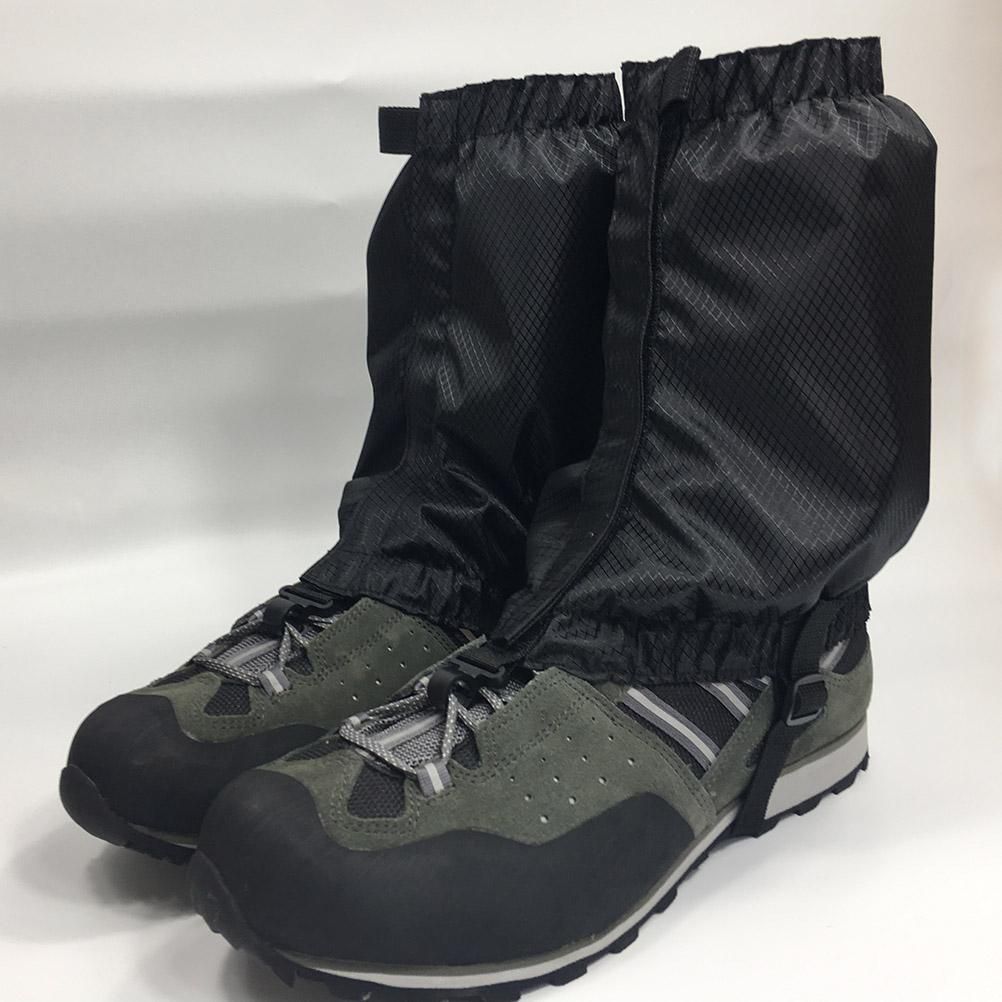 1 Pair Snow Gaiters Lightweight Waterproof Ankle Gaiters for Outdoor Hiking Walking Climbing (Black) - Image 3