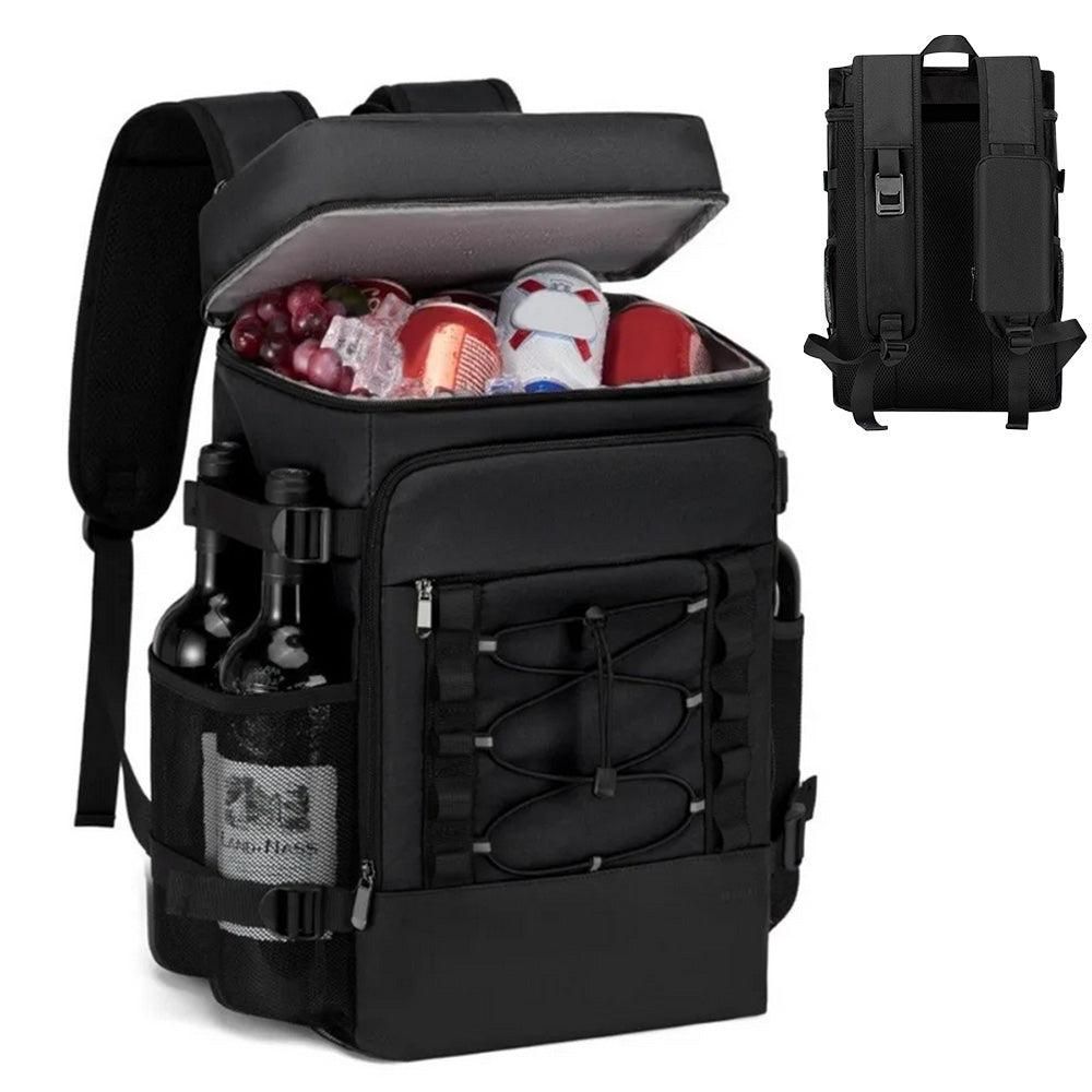 25L Insulated Cooler Backpack Freshness Preservation Backpack For Beach Travel - Black - Image 8