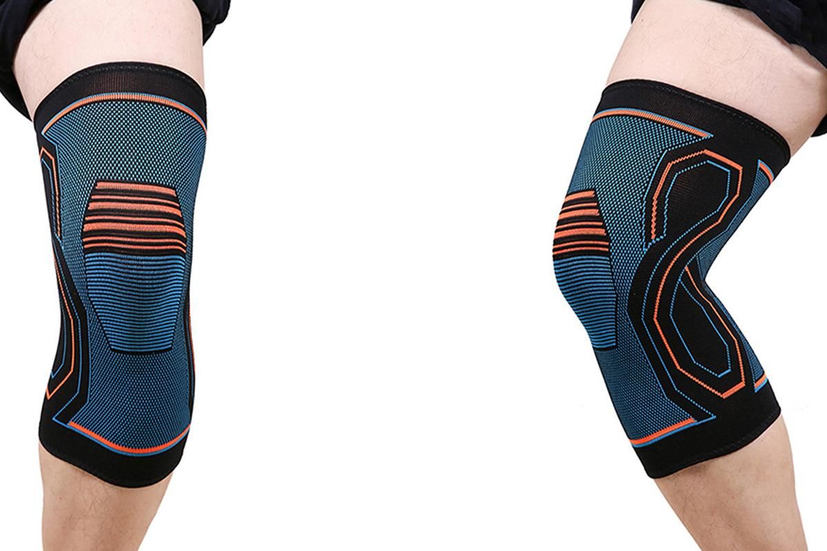 2-Pack Knitted Knee Support Sleeve Leg Brace for Gym Sports Running(S) - Image 6