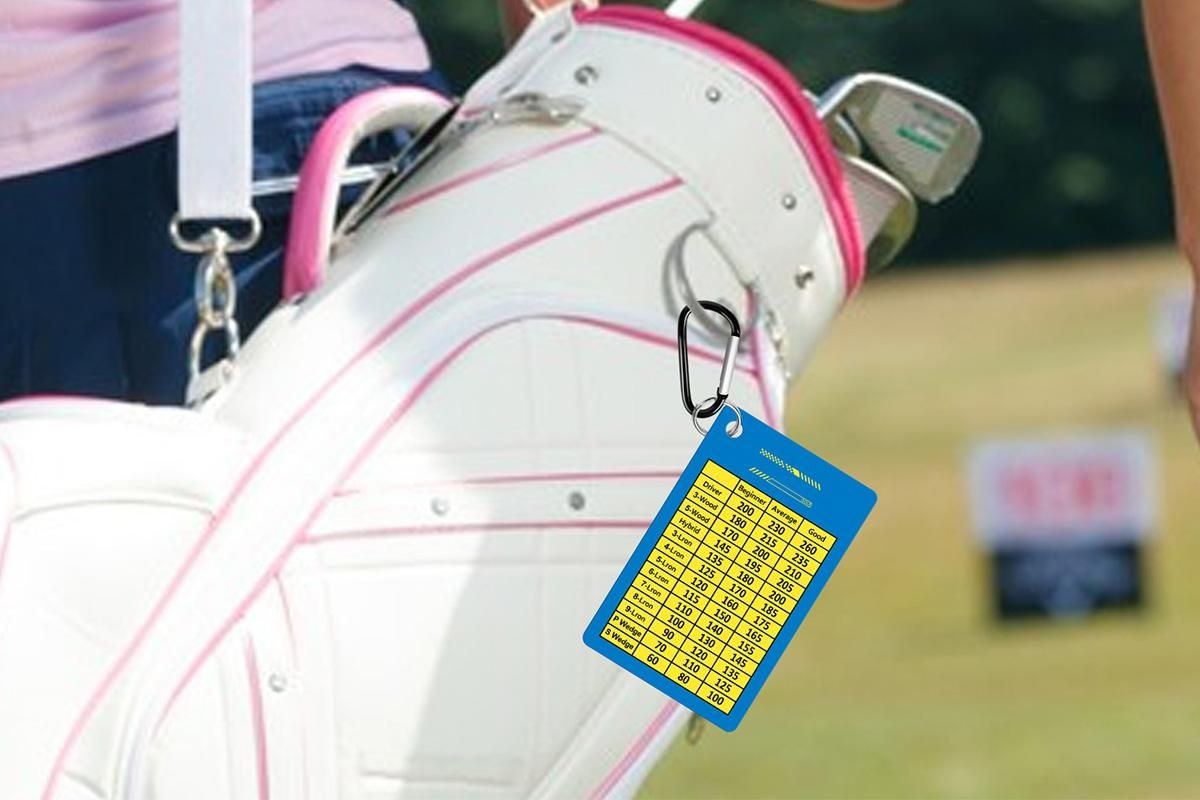 2PCS Golf Club Range Chart Card Golf Club Distance Card Golf Score Cards - Image 3