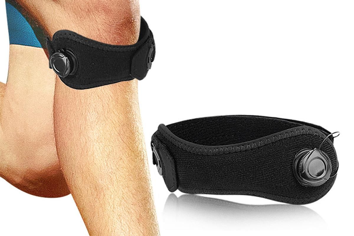 2PCS Knee Compression Sleeve Adjustable Patella Support Strap For Sports And Fitness - Image 3