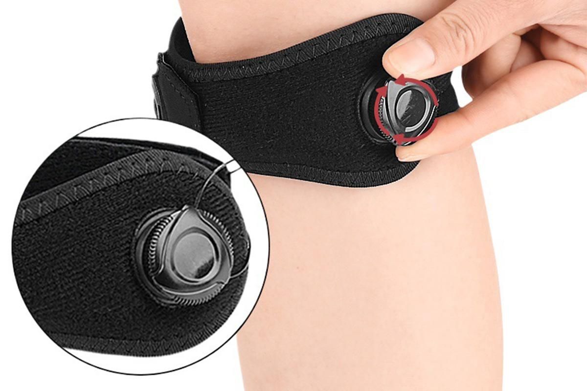 2PCS Knee Compression Sleeve Adjustable Patella Support Strap For Sports And Fitness - Image 4