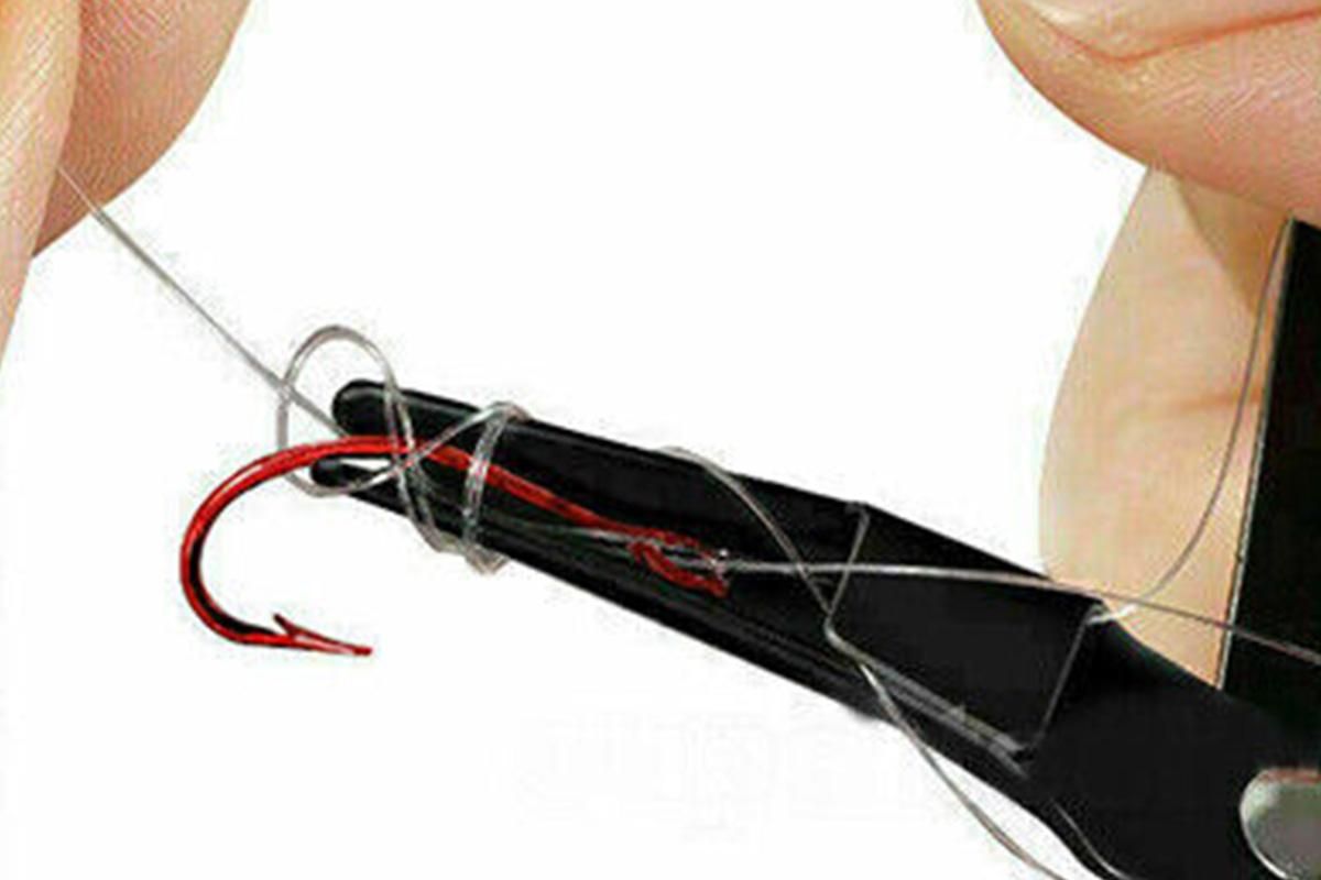Fishing Knot Tying Tool Fast Line Clippers Tie Tippet Cutter Nipper - Red and Black - Image 4