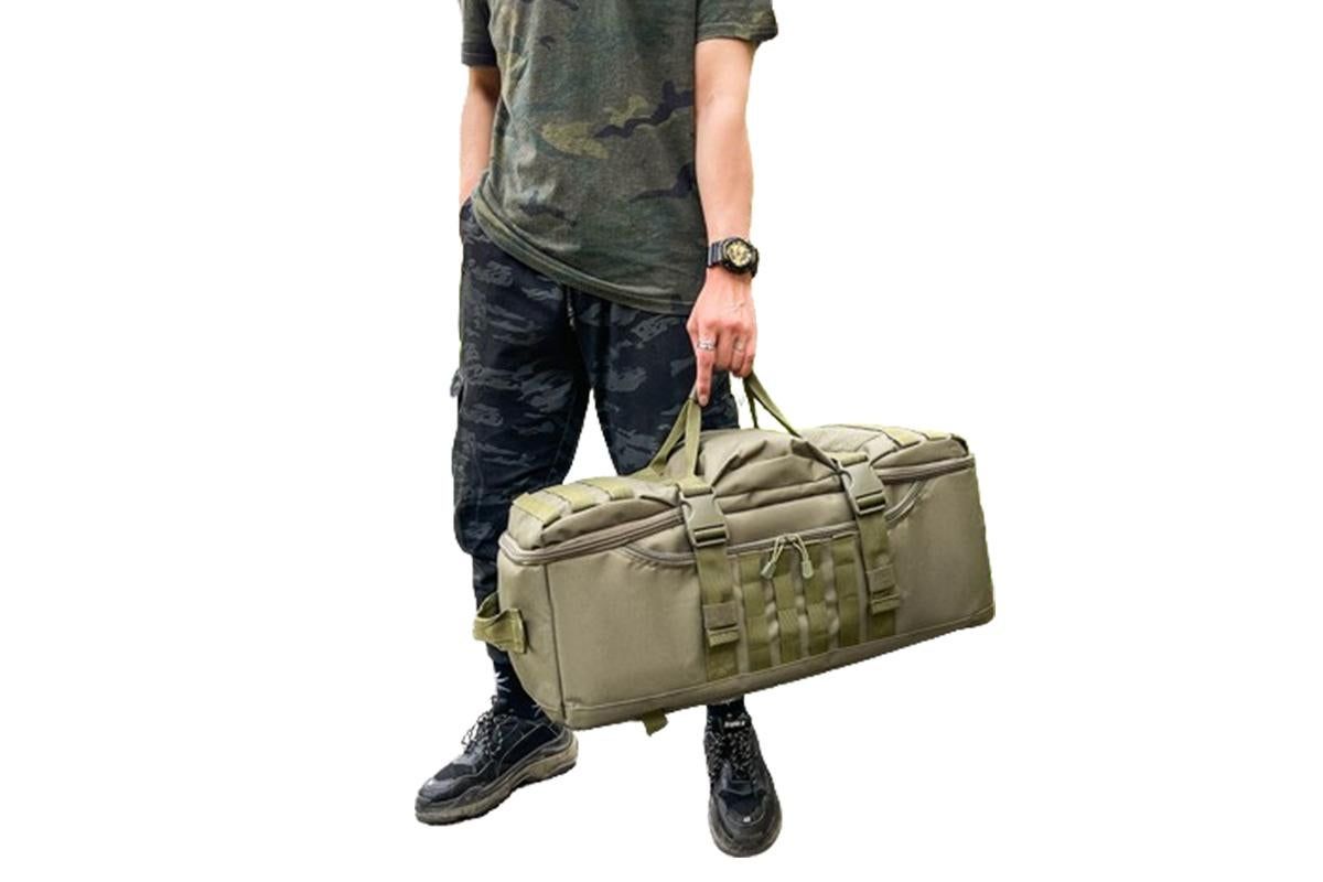 3-in-1 Duffle Bag Messenger Pack Military Tactical Backpack -Green - Image 3