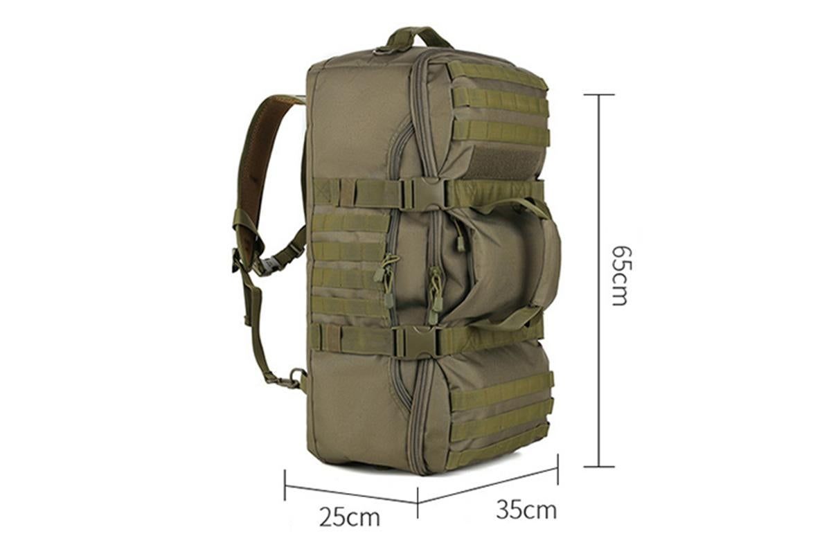 3-in-1 Duffle Bag Messenger Pack Military Tactical Backpack -Green - Image 4