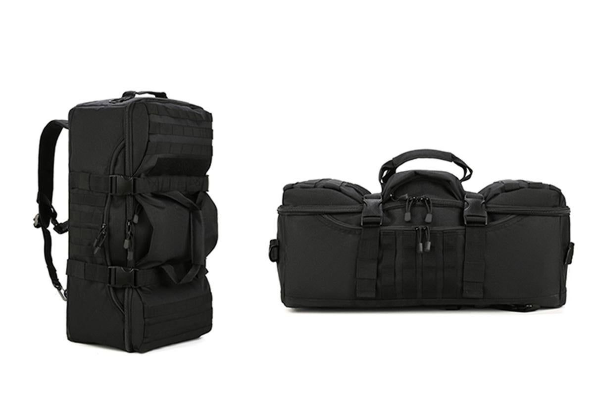 3-in-1 Duffle Bag Messenger Pack Military Tactical Backpack -Black - Image 2