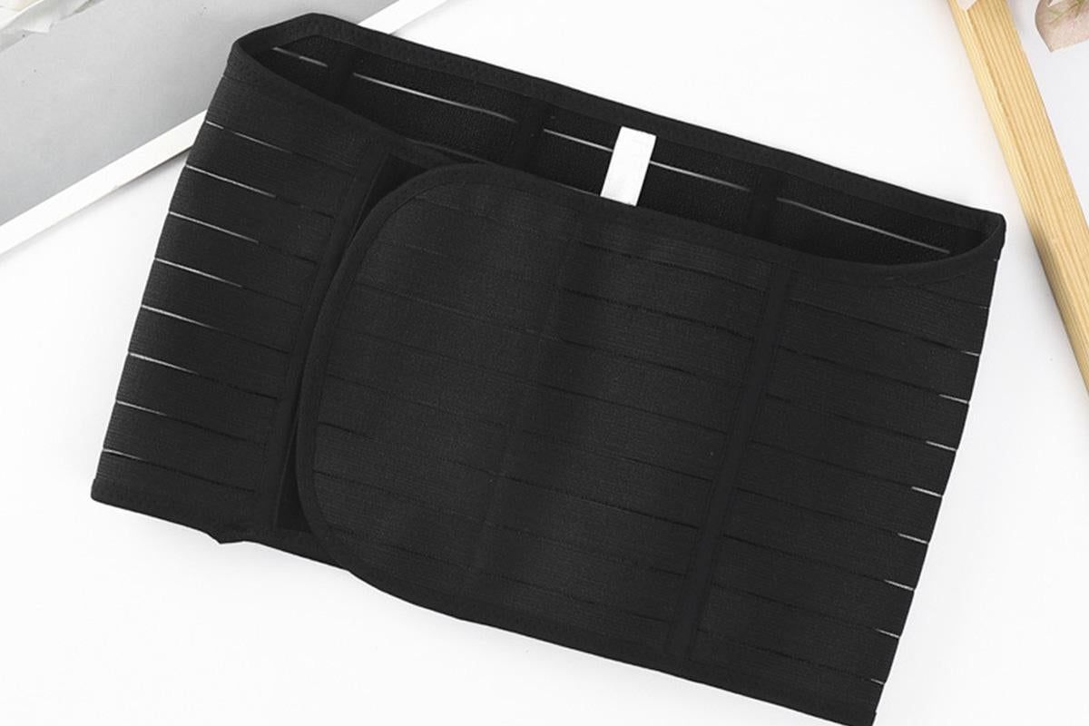 3 in 1 Postpartum Belly Band Waist Shapewear Recovery Girdle After Birth Support - Black & L - Image 5