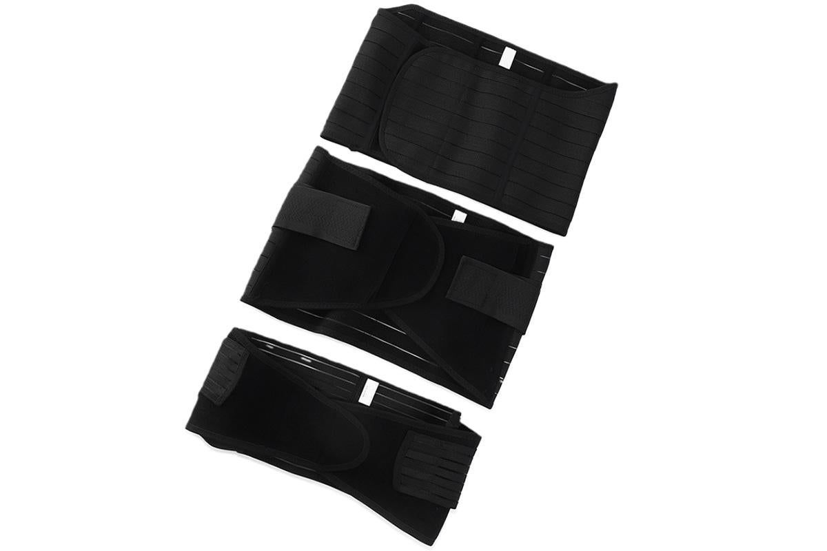 3 in 1 Postpartum Belly Band Waist Shapewear Recovery Girdle After Birth Support - Black & XL - Image 6
