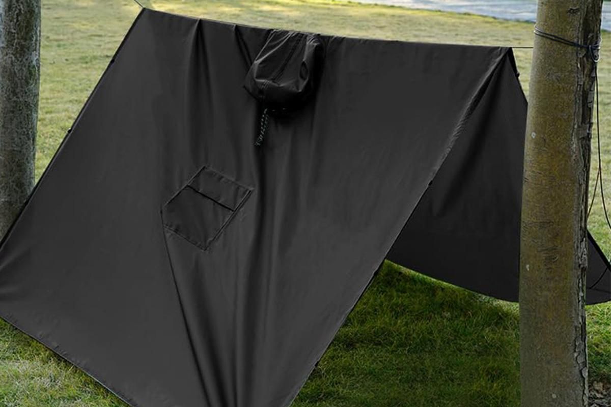 3 in 1 Portable Rain Poncho Waterproof Lightweight Emergency Raincoat with Pocket - Black - Image 5