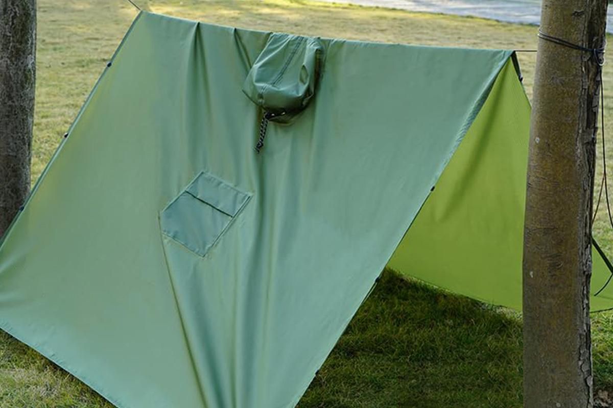 3 in 1 Portable Rain Poncho Waterproof Lightweight Emergency Raincoat with Pocket - Army Green - Image 5