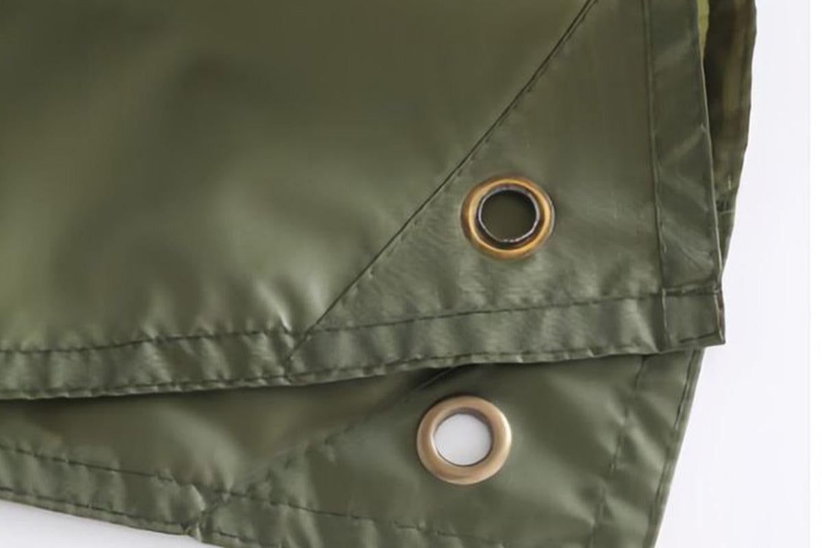 3 in 1 Portable Rain Poncho Waterproof Lightweight Emergency Raincoat with Pocket - Army Green - Image 7