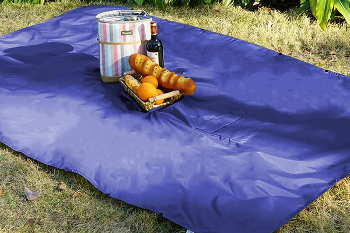 3 in 1 Portable Rain Poncho Waterproof Lightweight Emergency Raincoat with Pocket - Blue - Image 5