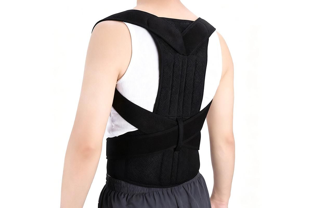 Adjustable Posture Corrector Full Back Shoulder Support Brace for Adults - M - Image 4