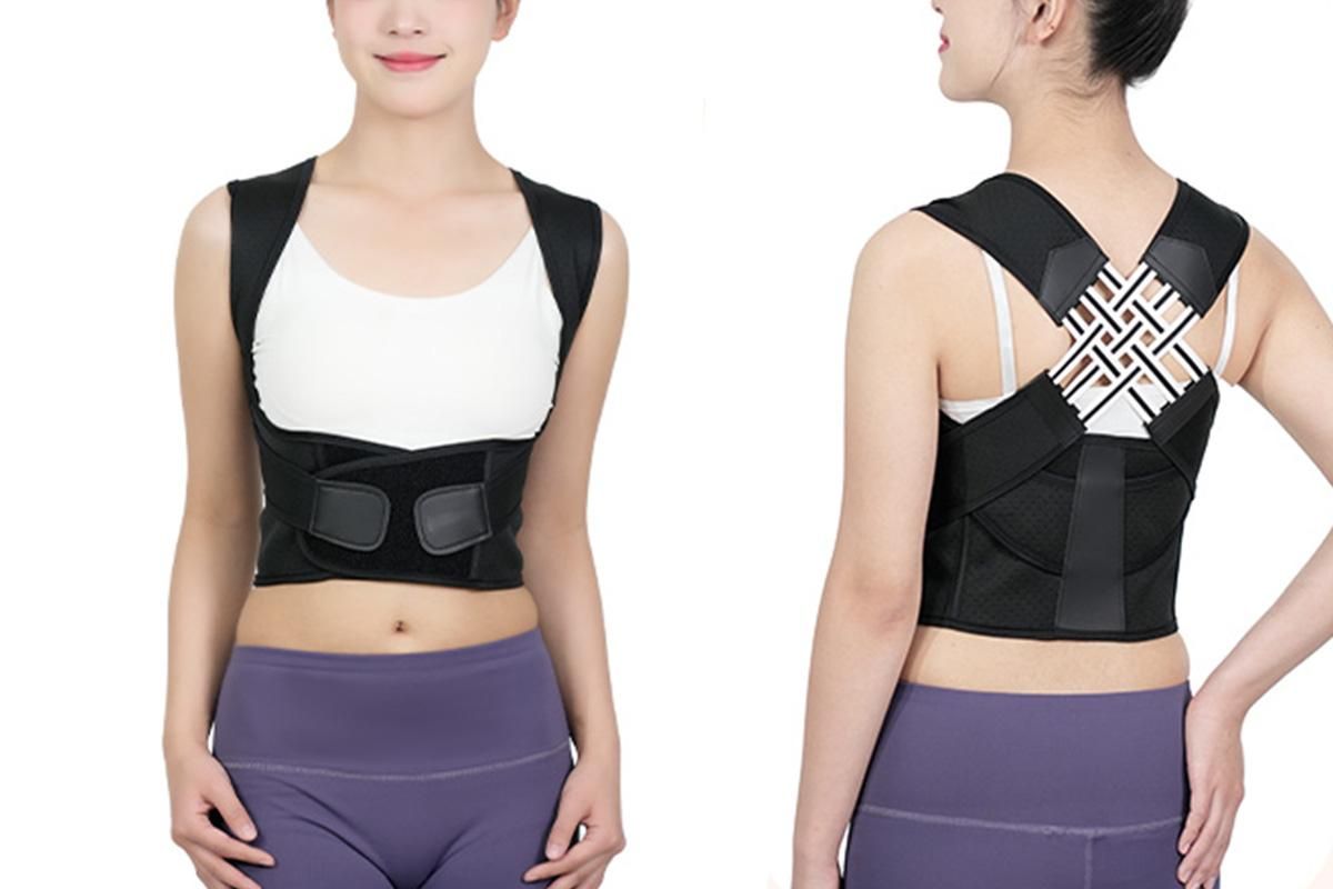 Adjustable Unisex Posture Corrector Shoulder Brace Belt Low Back Support For Women Men -Black / M - Image 4