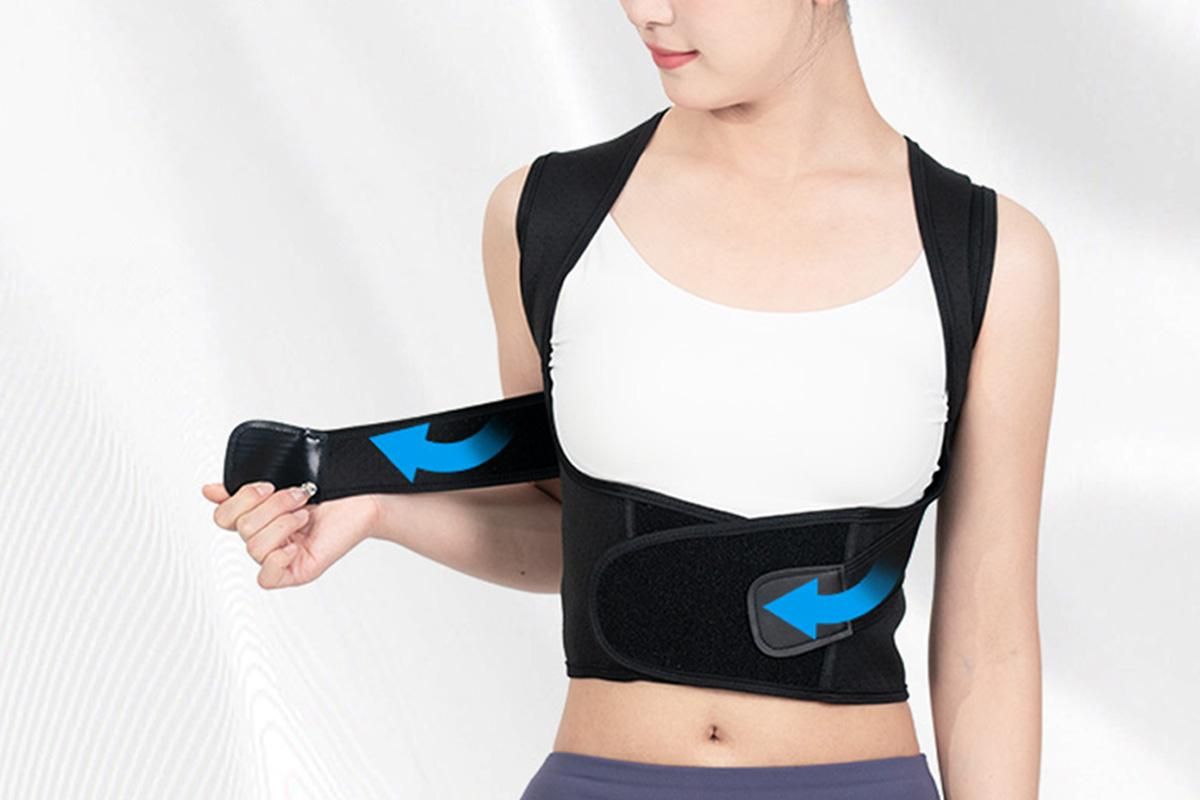 Adjustable Unisex Posture Corrector Shoulder Brace Belt Low Back Support For Women Men -Black / XL - Image 5