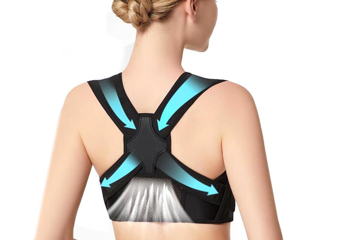 Adjustable Posture Corrector for Posture Correction Back Straightener -Black / S - Image 5
