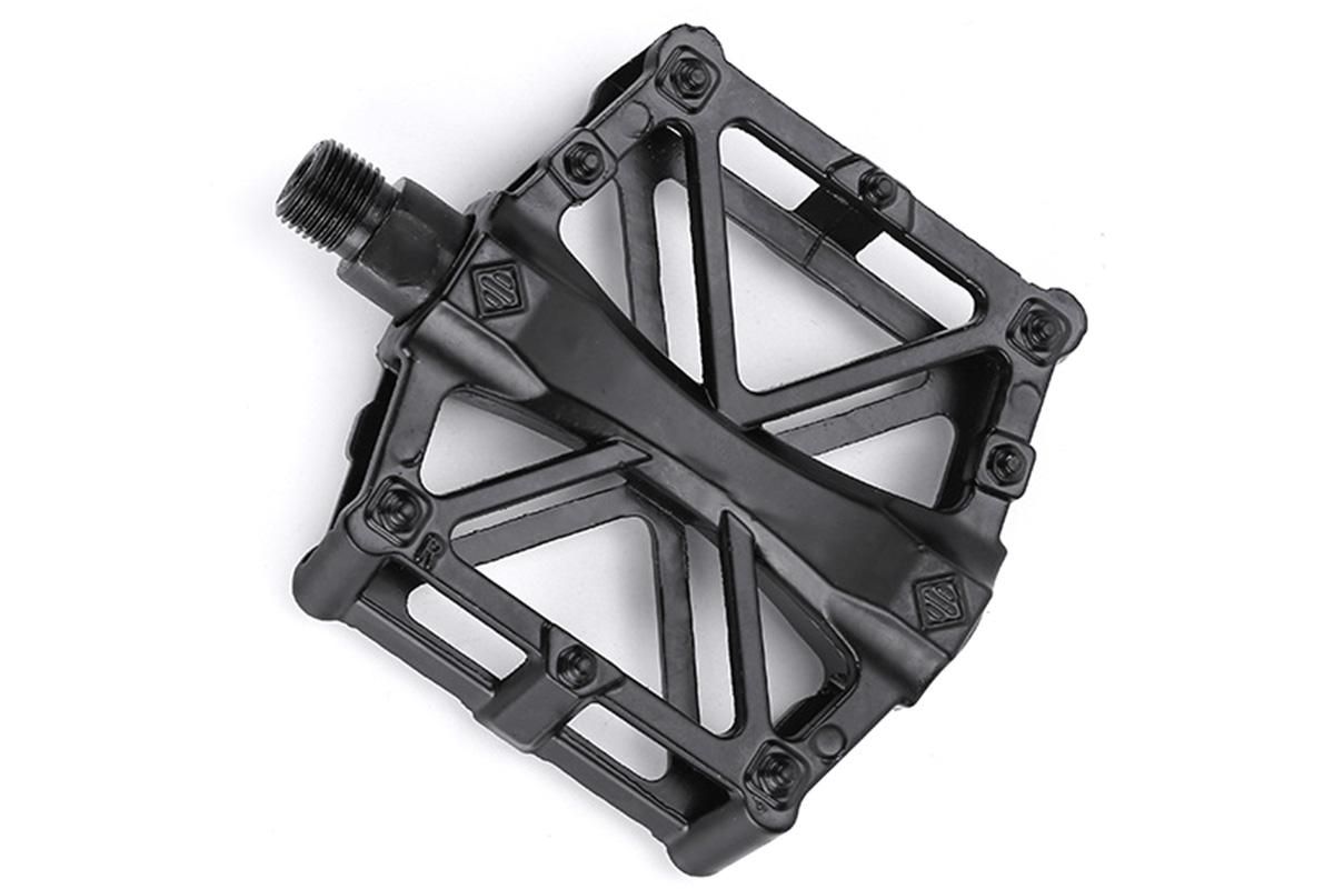Aluminum Alloy Bike Pedals Wide Platform Lightweight Bicycle Pedals for MTB Road Bikes - Black - Image 5
