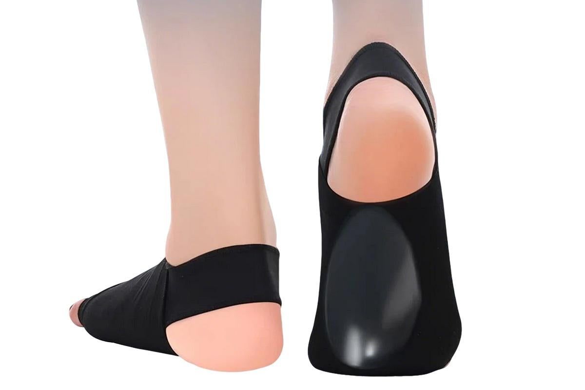 Arch Support Soft Pad Brace Sleeve Ankle Foot Wrap For Feet Flat - Black - Image 6
