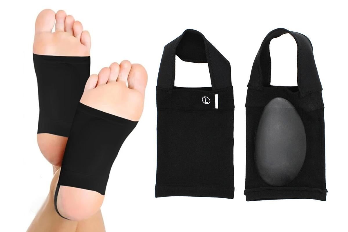 Arch Support Soft Pad Brace Sleeve Ankle Foot Wrap For Feet Flat - Black - Image 8
