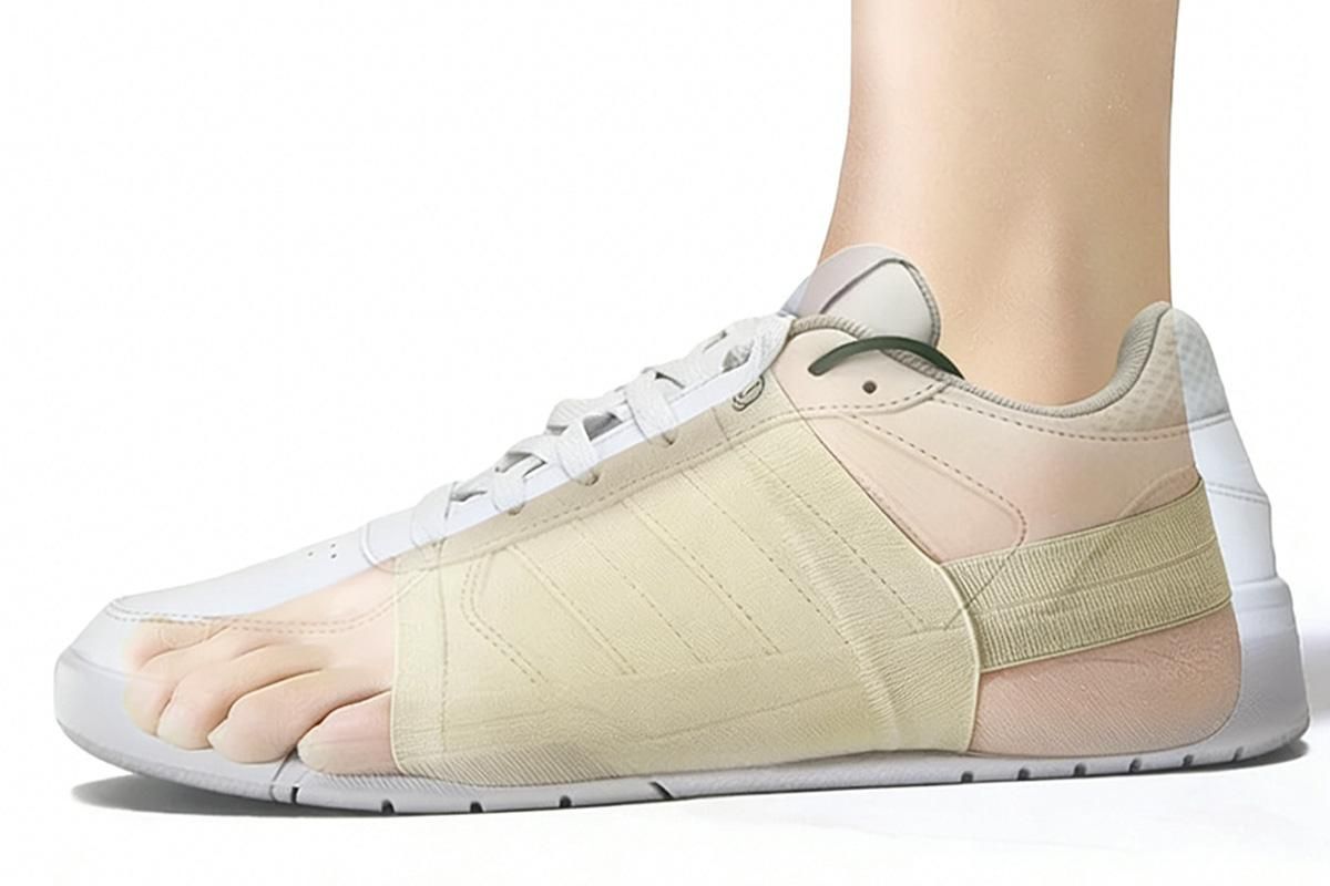 Arch Support Soft Pad Brace Sleeve Ankle Foot Wrap For Feet Flat - Khaki - Image 4